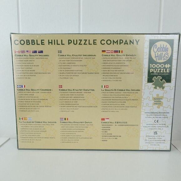 Cobble Hill Puzzle 1000 Pieces Christmas Town Sealed - Picture 2 of 6